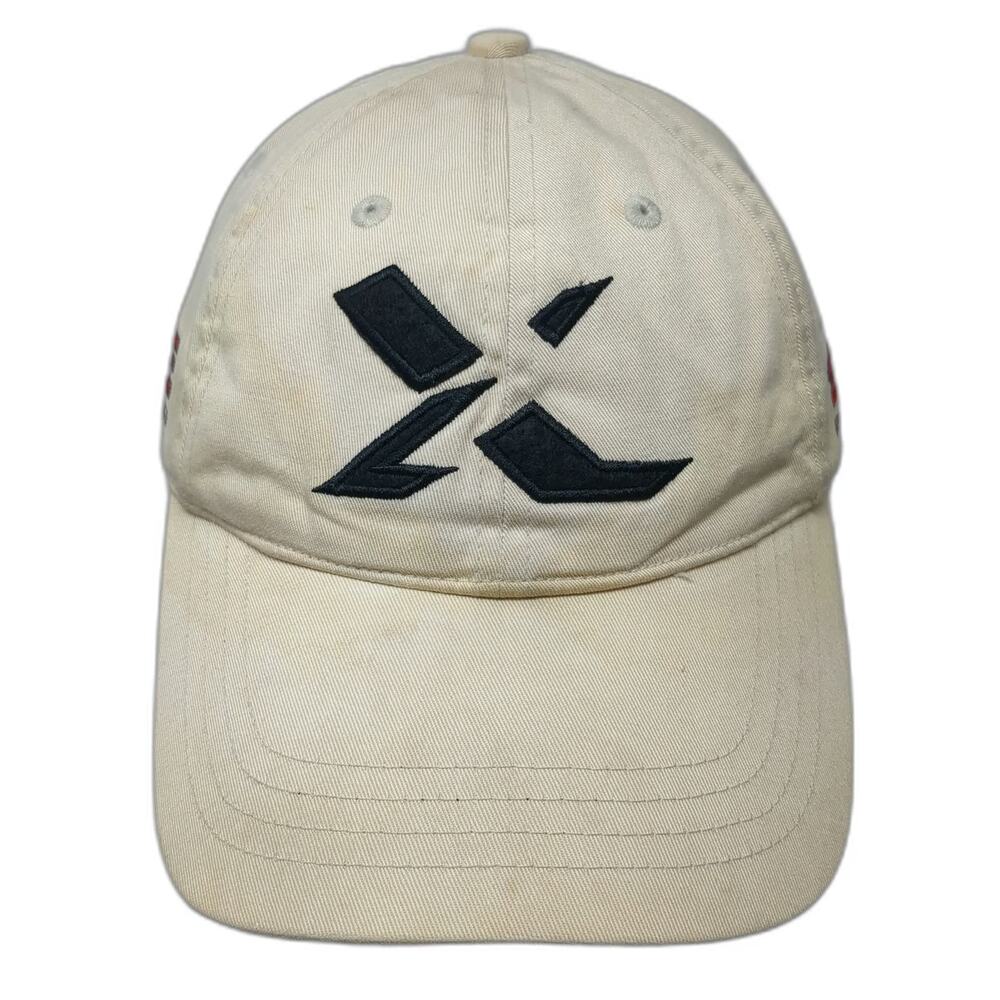 Tour Edge Exotics Baseball Cap Beige One Size Hat Golf X Logo Graphic Underbrim
